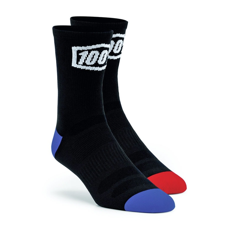 Calzini 100%-USA Terrain MTB nero