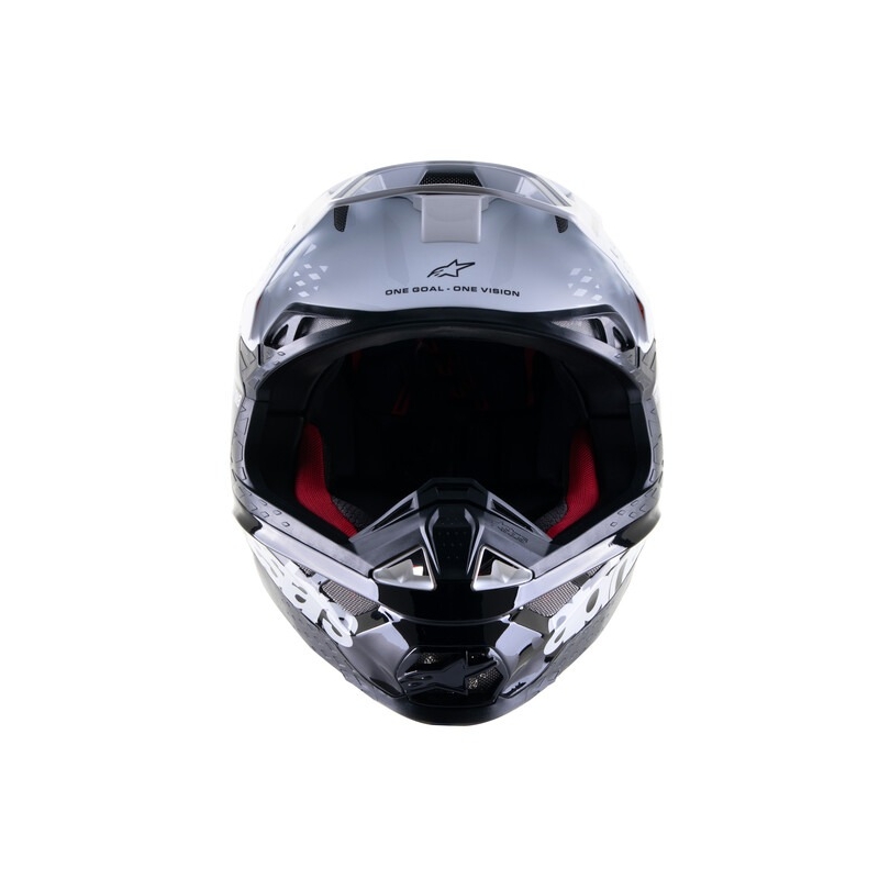 Alpinestars Supertech S-M8 Radium 2 Casco da motocross bianco e nero