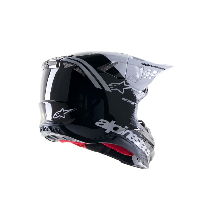 Alpinestars Supertech S-M8 Radium 2 Casco da motocross bianco e nero