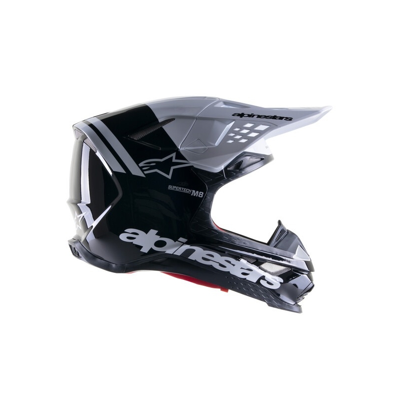 Alpinestars Supertech S-M8 Radium 2 Casco da motocross bianco e nero