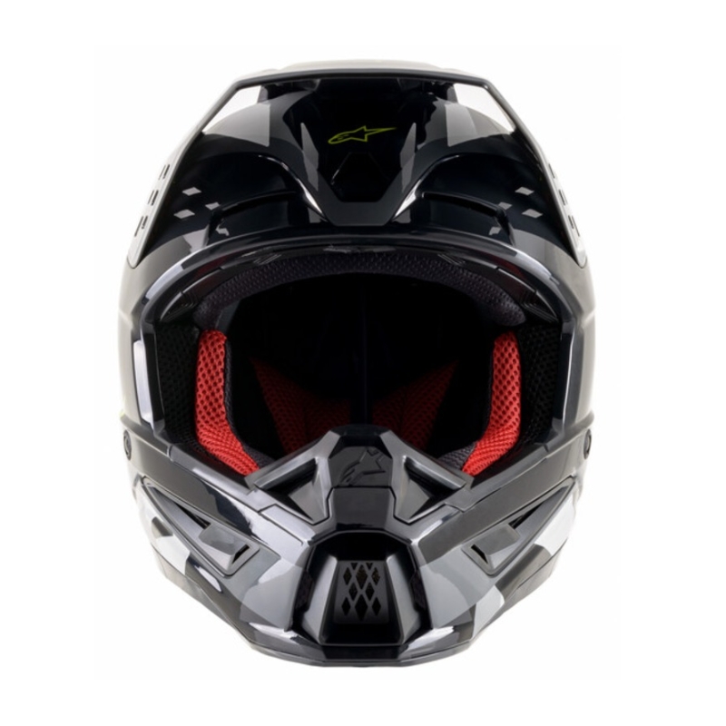 Alpinestars S-M5 Rover Motocross Casco antracite-giallo fluo-grigio camouflage
