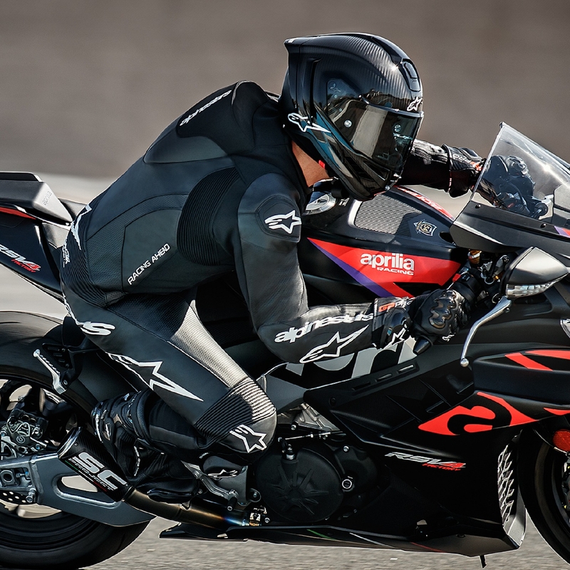 Alpinestars GP Force Lurv Tuta da moto in pelle nera