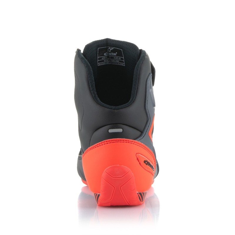 Stivali da moto Alpinestars Faster-3 nero-grigio-rosso fluo