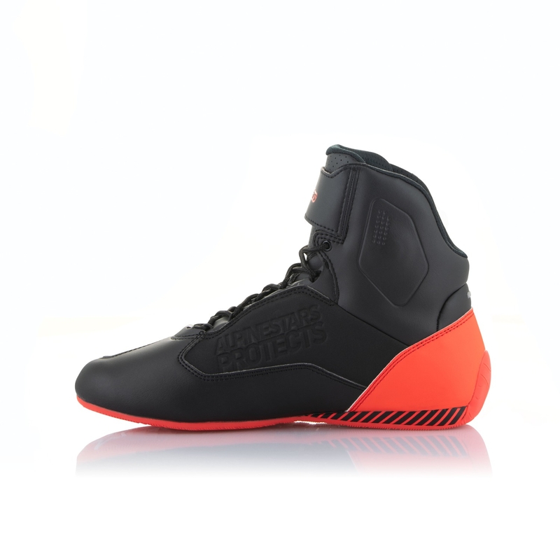 Stivali da moto Alpinestars Faster-3 nero-grigio-rosso fluo