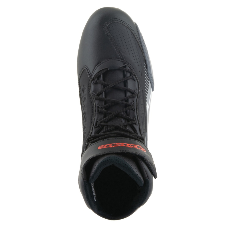 Stivali da moto Alpinestars Faster-3 nero-grigio-rosso fluo