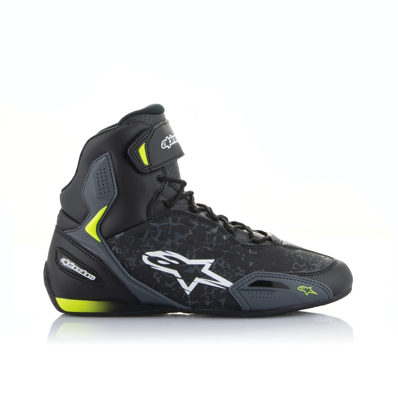 Stivali da moto Alpinestars Faster-3 nero-giallo fluo