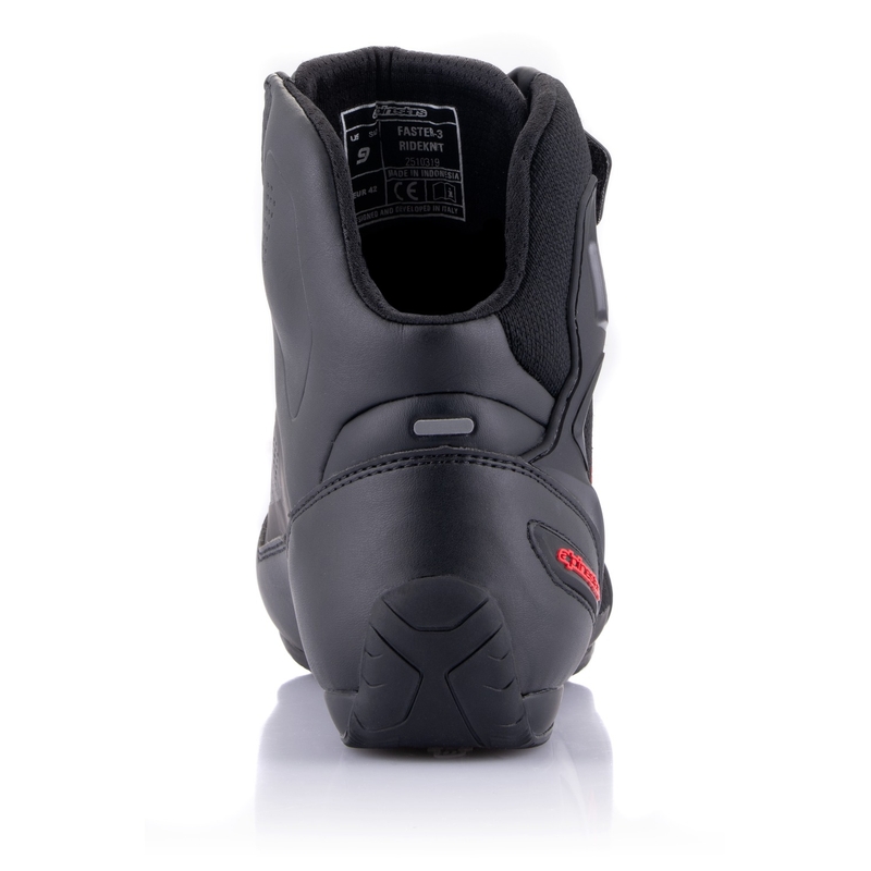 Alpinestars Faster-3 Rideknit Nero-Grigio Scuro-Rosso Stivali da moto
