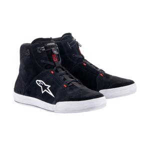 Stivali da moto Alpinestars Chrome nero-grigio-rosso fluo