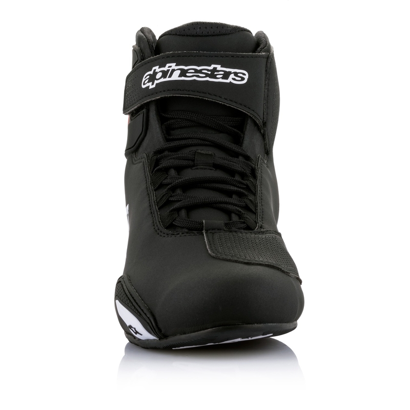 Alpinestars Sector Stivali da moto nero-bianco-rosso fluo