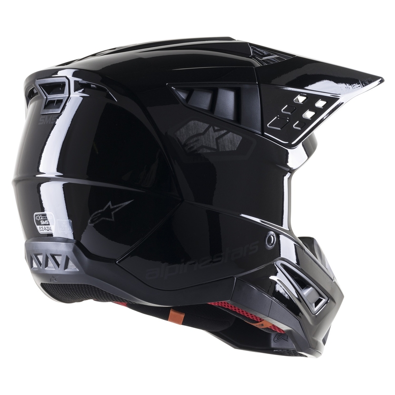 Casco da motocross Alpinestars S-M5 Scout nero e argento