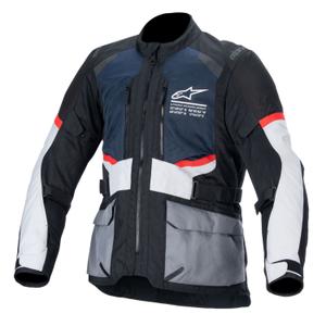 Alpinestars Andes Drystar Giacca da moto blu scuro-nero-grigio chiaro 2024