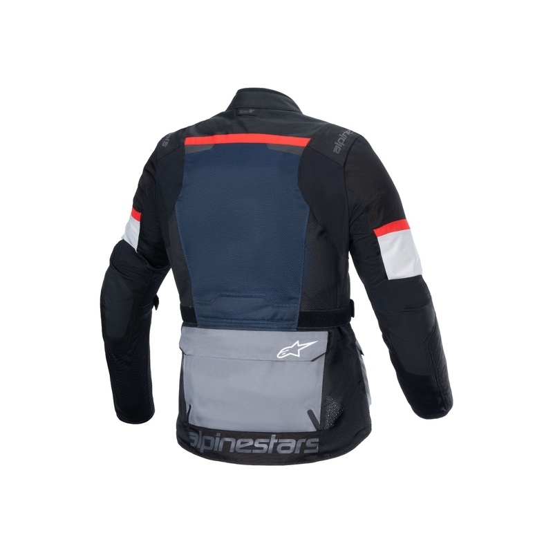 Giacca da moto Alpinestars Andes Drystar blu scuro-nero-grigio chiaro
