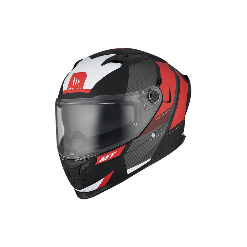 MT BRAKER SV Casco moto integrale Chento B5 nero-grigio-rosso opaco