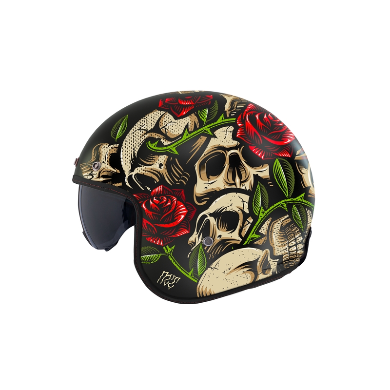 Casco moto aperto MT Le Mans 2 SV Breakout B2 lucido