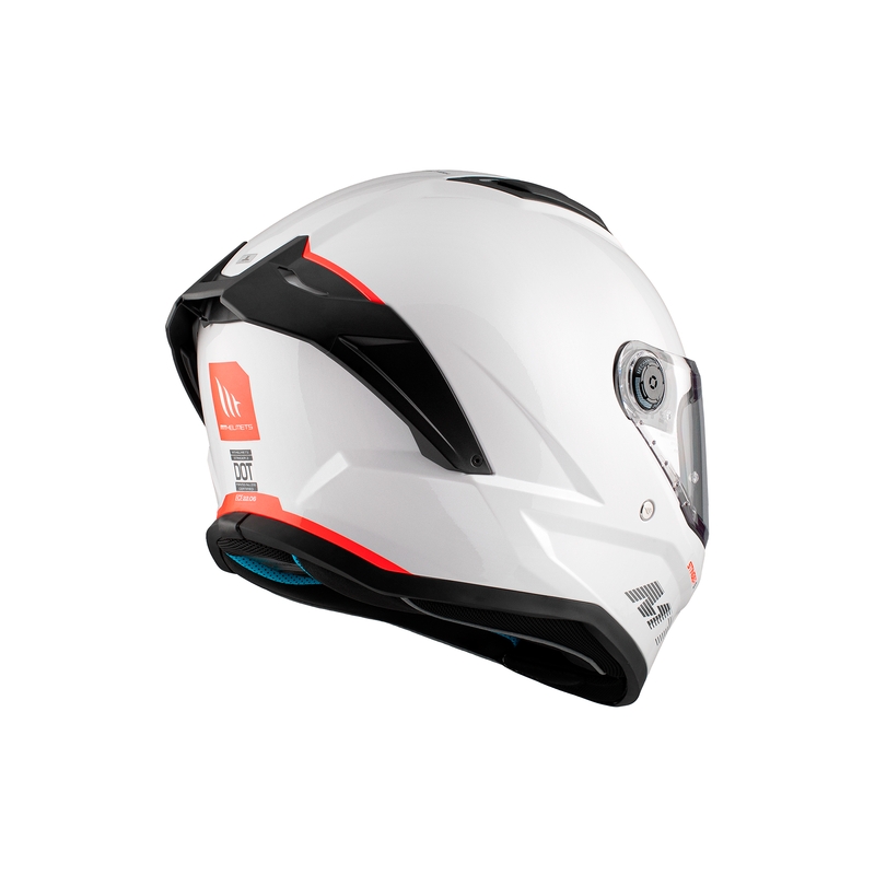Casco moto integrale MT Stinger 2 Solid Gloss White