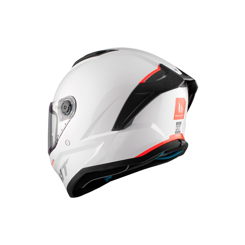 Casco moto integrale MT Stinger 2 Solid Gloss White