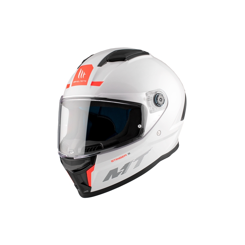 Casco moto integrale MT Stinger 2 Solid Gloss White