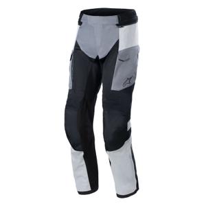 Alpinestars Andes Air Drystar Pantaloni moto grigio chiaro-grigio scuro-nero-giallo fluo