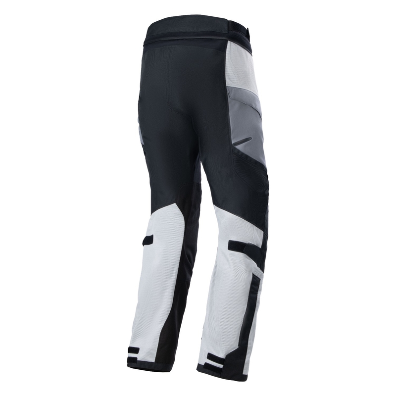 Alpinestars Andes Air Drystar Pantaloni moto grigio chiaro-grigio scuro-nero-giallo fluo