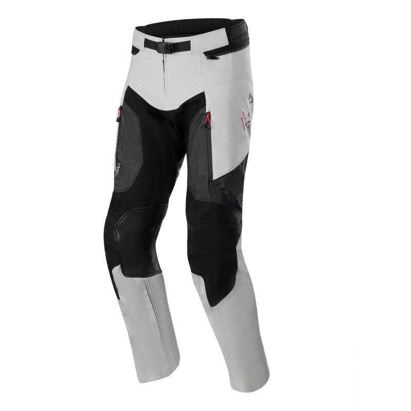 Pantaloni moto Alpinestars Amt 7 Air grigio chiaro e nero