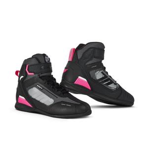 Stivali da moto SEVENTY DEGREES SD-BR2 Veloce nero e rosa