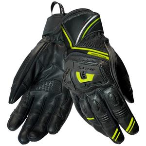 Guanti moto Seventy Degrees SD-N30 Mugello nero-giallo fluo
