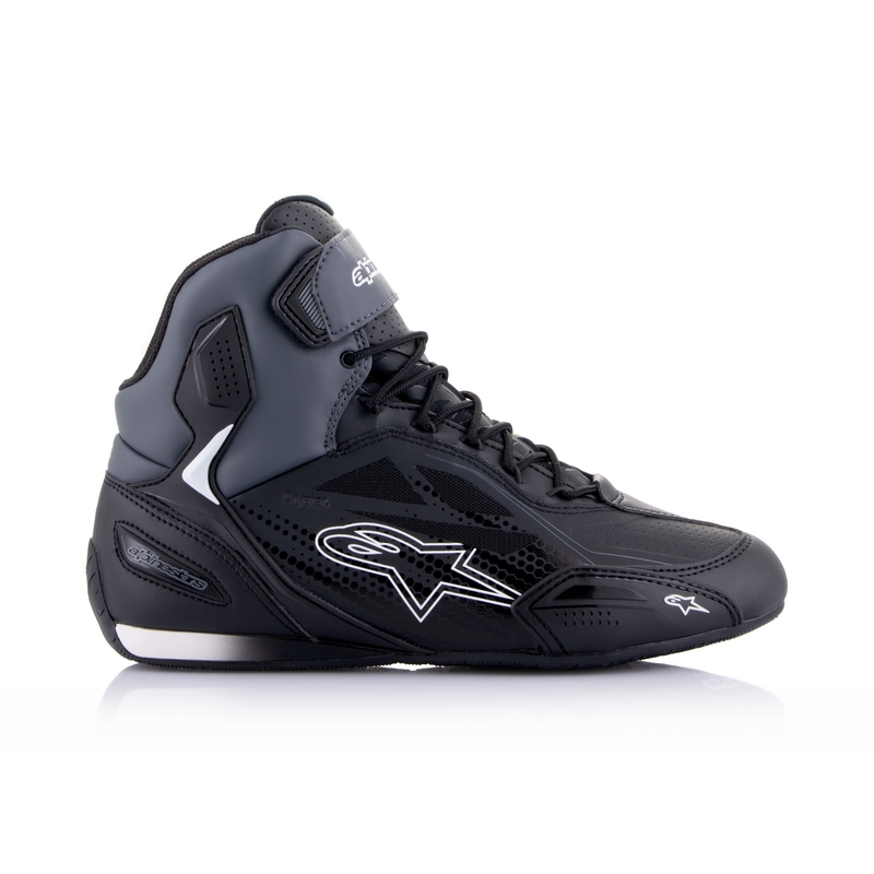 Stivali da moto Alpinestars Faster-3 Drystar Nero-Grigio Scuro
