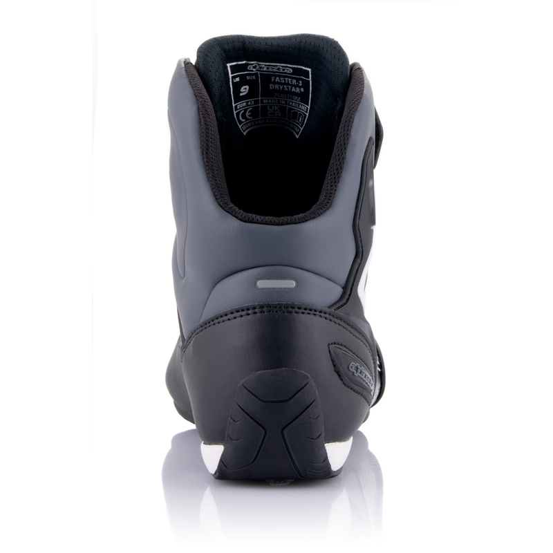 Stivali da moto Alpinestars Faster-3 Drystar Nero-Grigio Scuro