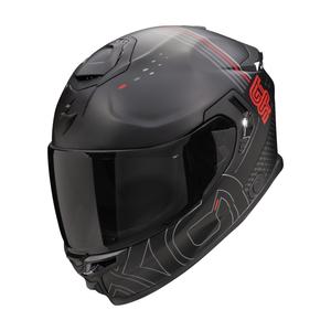 Casco moto integrale Scorpion EXO-GT SP AIR TECHLANE nero-grigio-rosso