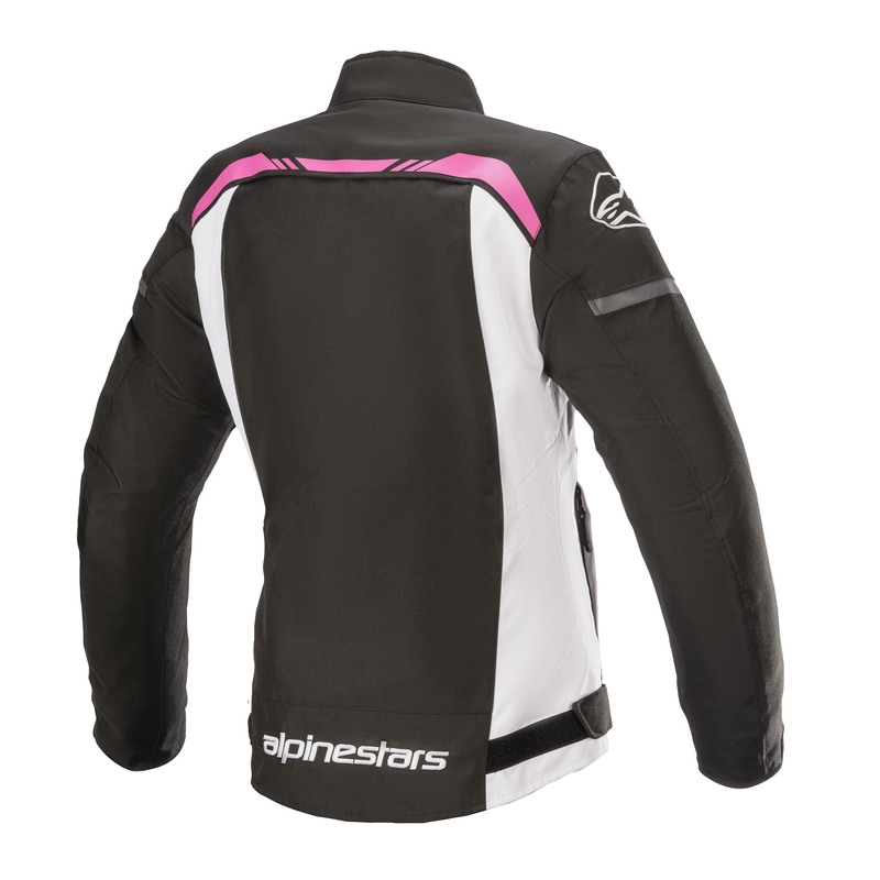 Alpinestars Stella T-SPS Giacca da moto impermeabile da donna nera, bianca e rosa