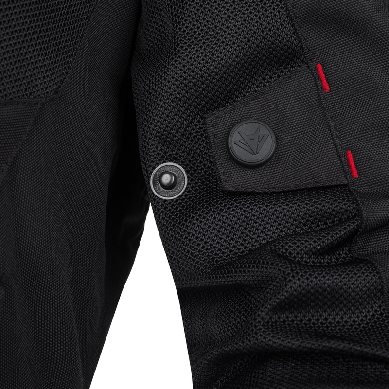 Giacca moto donna RSA Runway nero-rosso - qualità II