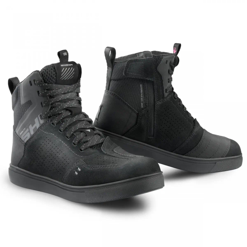 Stivali da moto da donna Shima Rebel 2.0 Vent Nero
