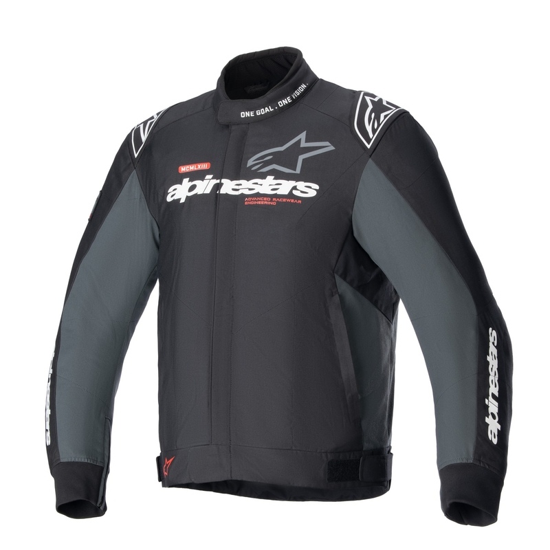 Alpinestars Monza Sport Nero-Grigio-Rosso-Bianco Giacca da moto