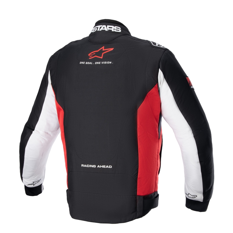 Giacca da moto Alpinestars Monza Sport nera, rossa e bianca