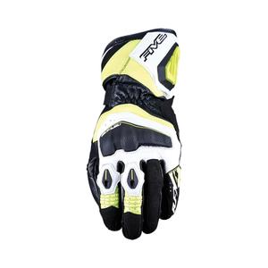 Guanti da moto FIVE RFX4 EVO bianco-giallo fluo