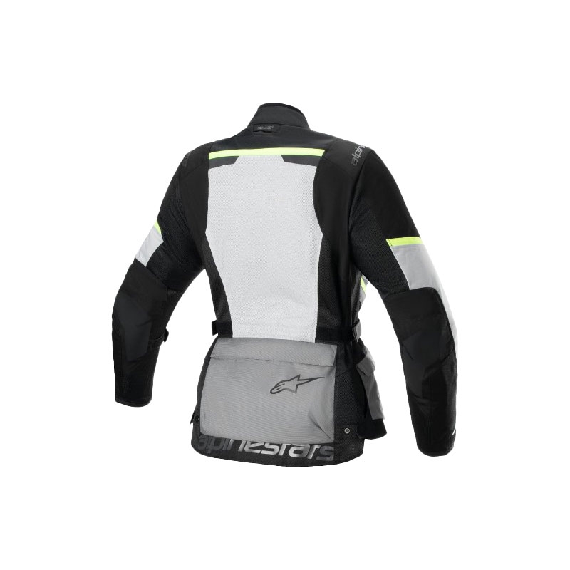 Giacca moto Alpinestars Stella Andes Air Drystar Donna Grigio chiaro-Grigio scuro-Nero-Giallo fluo