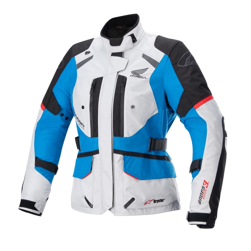 Giacca moto Alpinestar Stella Andes Drystar Honda Donna Grigio-Nero-Blu-Rosso 23 - Qualità II