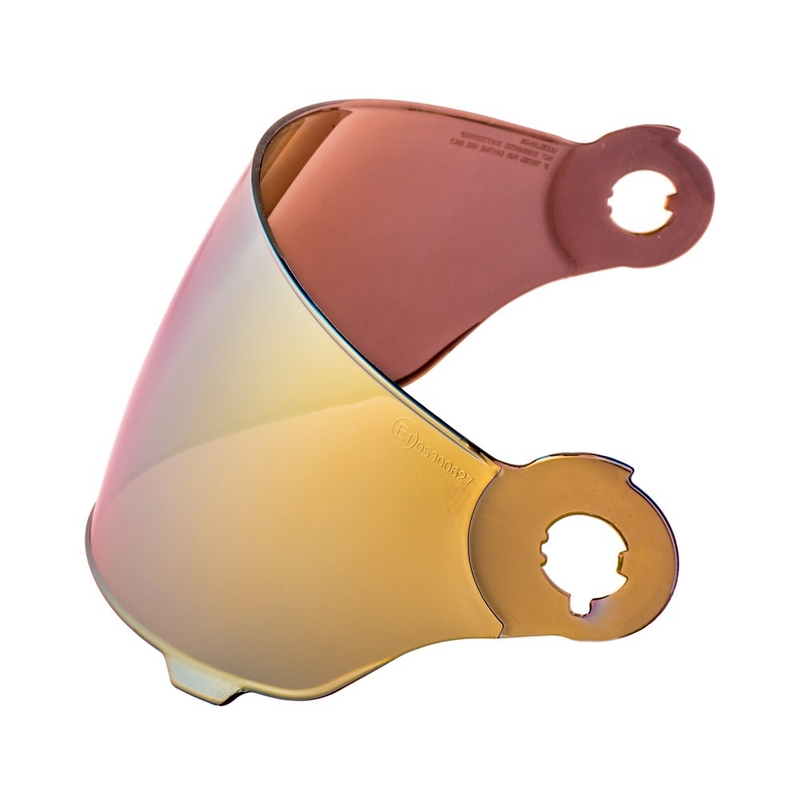 Cassida Plexi per caschi in fibra oro a specchio