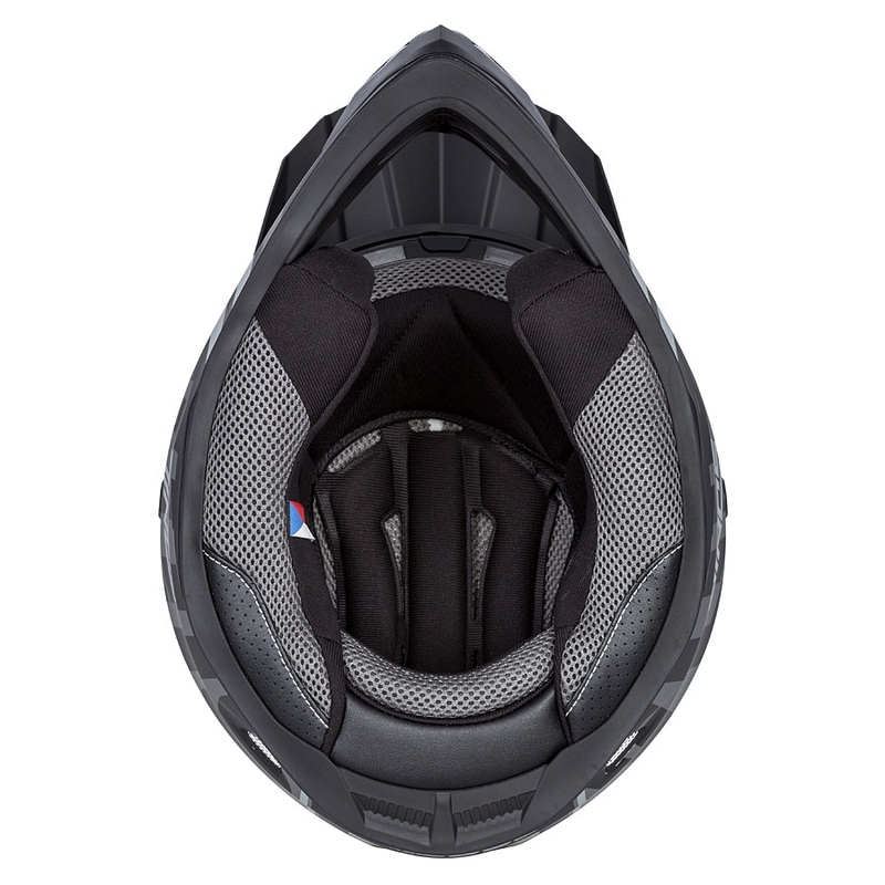 Casco da motocross per bambini Cassida Cross Cup Sonic Junior grigio opaco-nero