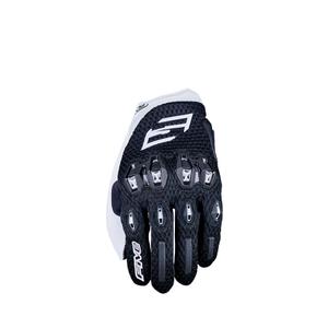 Guanti da moto FIVE Stunt Evo2 Airflow bianco e nero