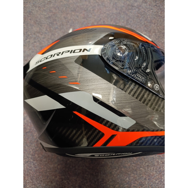 Casco moto integrale Scorpion EXO-1400 EVO II AIR ACCORD grigio-rosso - qualità II