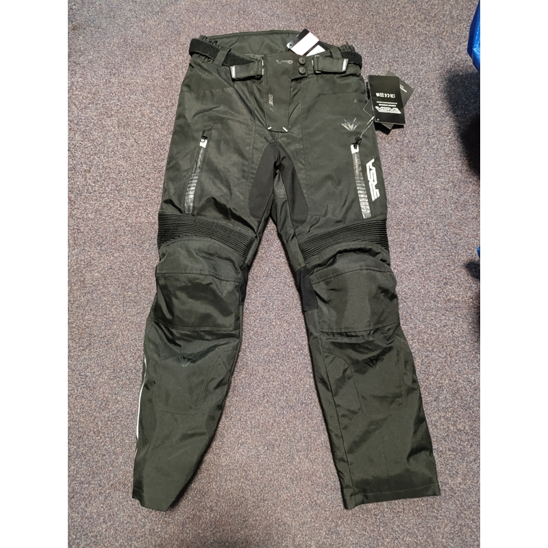 Pantaloni da moto da donna RSA Greby 2 in bianco e nero - qualità II