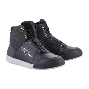 Stivali da moto Alpinestars Chrome Drystar nero-grigio-giallo fluo