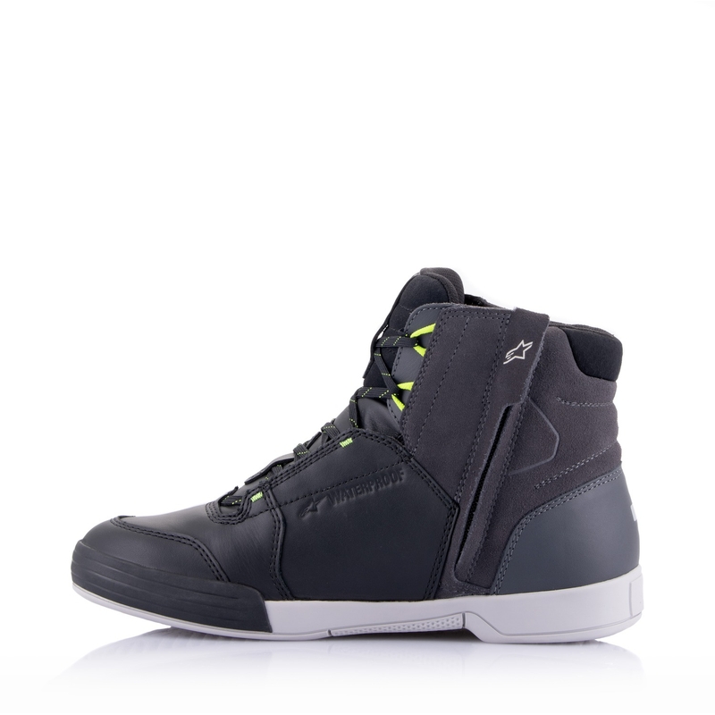 Stivali da moto Alpinestars Chrome Drystar nero-grigio-giallo fluo