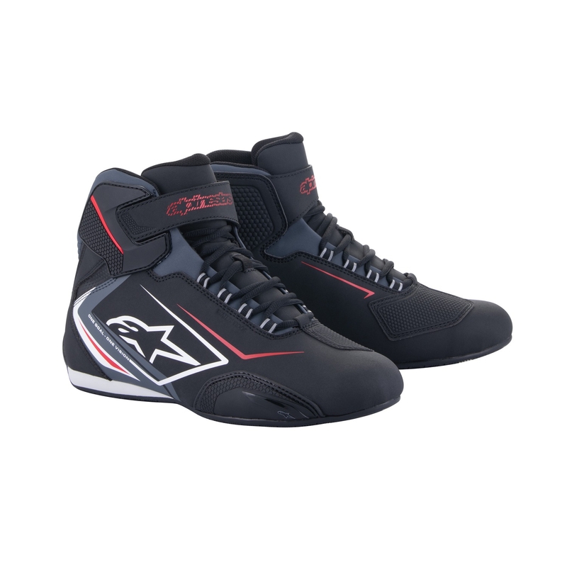 Stivali da moto Alpinestars Sektor Waterproof neri, bianchi e grigi