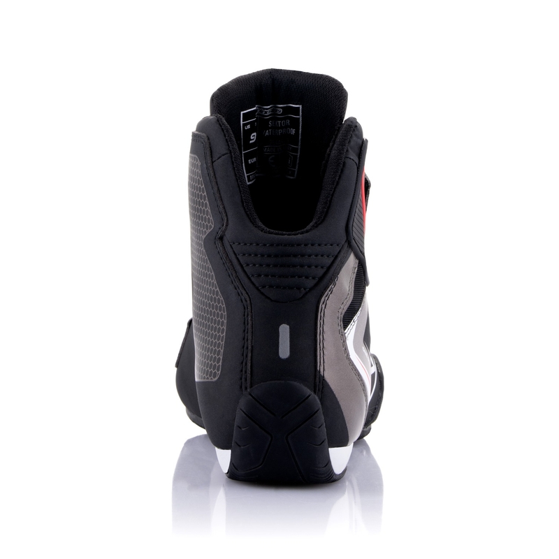 Stivali da moto Alpinestars Sektor Waterproof neri, bianchi e grigi