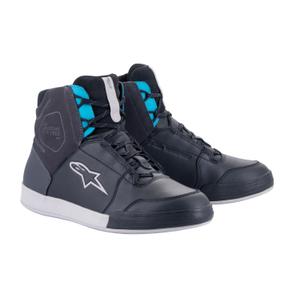 Stivali da moto Alpinestars Stella Chrome Drystar Donna Nero-Grigio-Blu