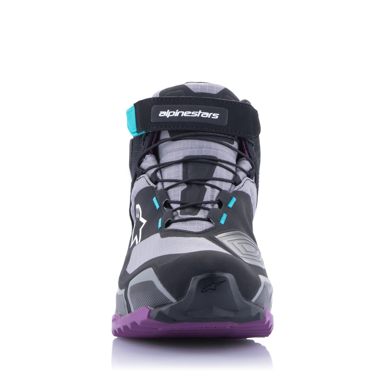 Stivali da moto Alpinestars Donna Stella CR-X Drystar Nero-Grigio-Viola-Turchese