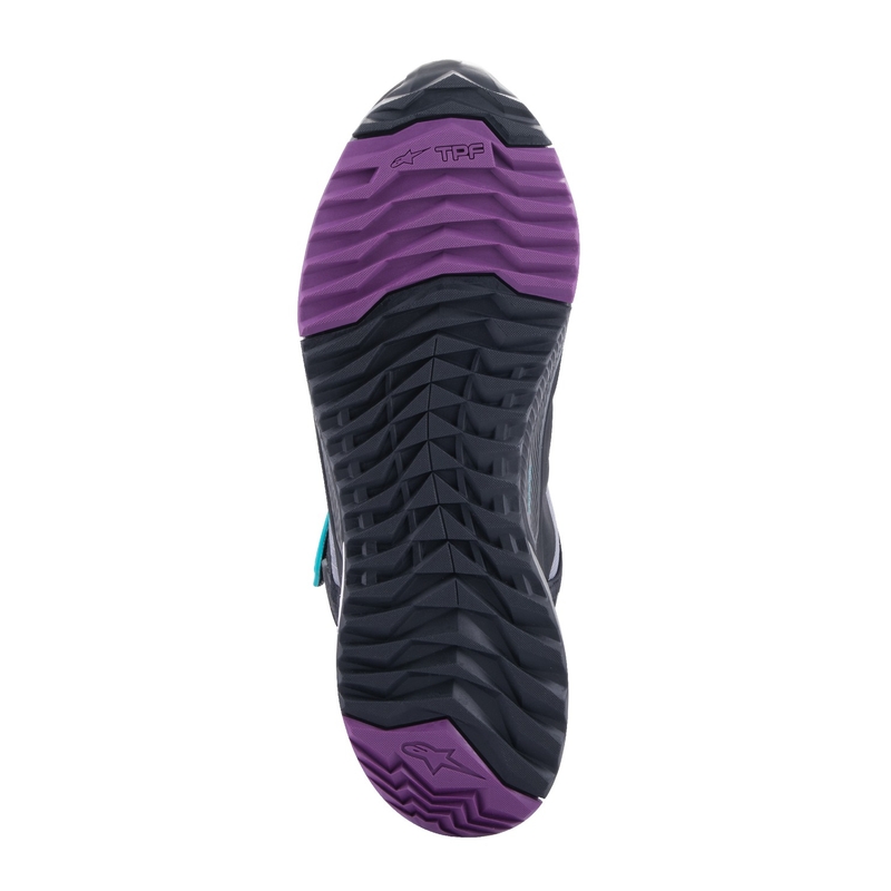 Stivali da moto Alpinestars Donna Stella CR-X Drystar Nero-Grigio-Viola-Turchese