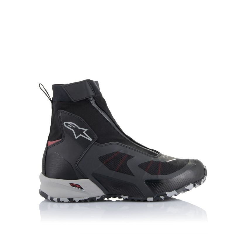 Stivali da moto Alpinestars CR-8 Gore-Tex nero-grigio-rosso